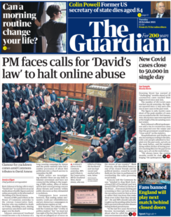 The Guardian – ‘PM faces calls for David’s law’