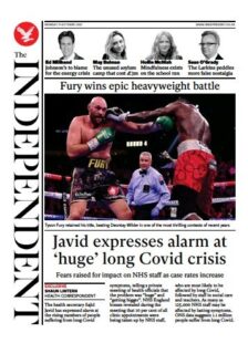 The Independent – ‘Javid concern at long Covid’