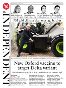 The Independent – ‘New Oxford jab to target Delta’