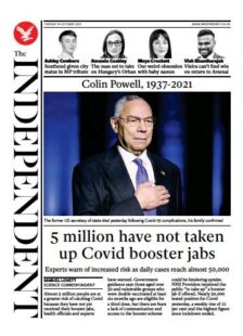 The Independent – ‘5m have not taken up booster jab’