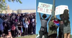 Hundreds of children walk in support of gay student whose bullying ‘was ignored’