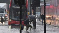 Torrential downpours leave parts of London flooded overnight
