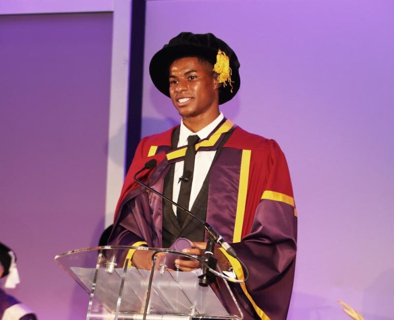 Marcus Rashford says collecting honorary degree ‘bittersweet’ after benefits cut