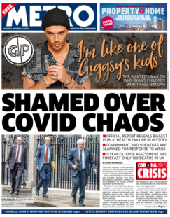 The Metro – ‘Shamed over Covid chaos’