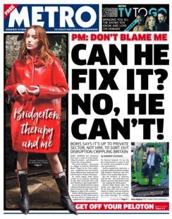 The Metro – ‘Can he fix it? No he can’t’