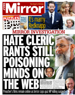 Daily Mirror – ‘Hate-filled rants poising minds’