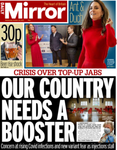 Daily Mirror – ‘Our country needs a booster’