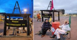 North Sea oil base blocked by Extinction Rebellion protesters