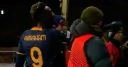 Tammy Abraham involved in heated spat with furious Roma fans after 6-1 defeat