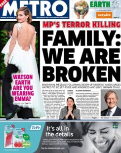 The Metro – ‘MP David Amess family hearts broken’