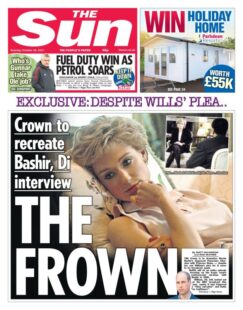 The Sun – ‘The Crown to recreate Princess Diana interview’