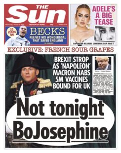 The Sun – ‘Brexit: French sour grapes’