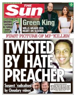 The Sun – ‘MP killer twisted by online hate’