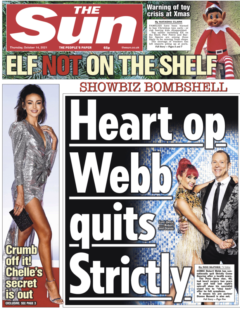 The Sun – ‘Heart op Robert Webb quits Strictly’