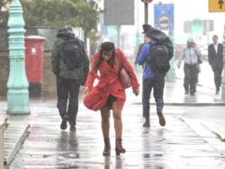 UK weather: Ten days of rainstorms from TODAY with snow forecast later this week as Arctic blast sends mercury plunging