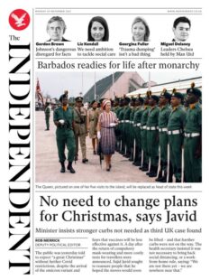 The Independent – ‘No need to change plans for Christmas’