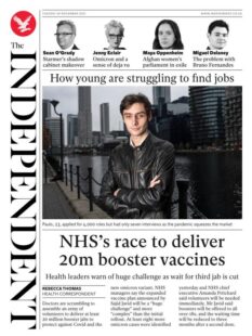 The Independent – ‘NHS race to deliver 20m booster jabs’