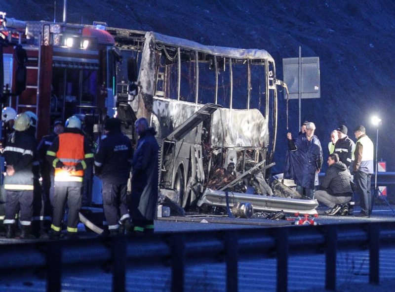 Bulgaria bus crash: At least 46 killed after vehicle catches fire on motorway