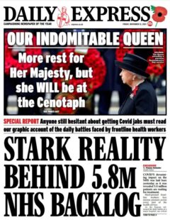 Daily Express – ‘Stark reality behind 5.8m NHS backlog’