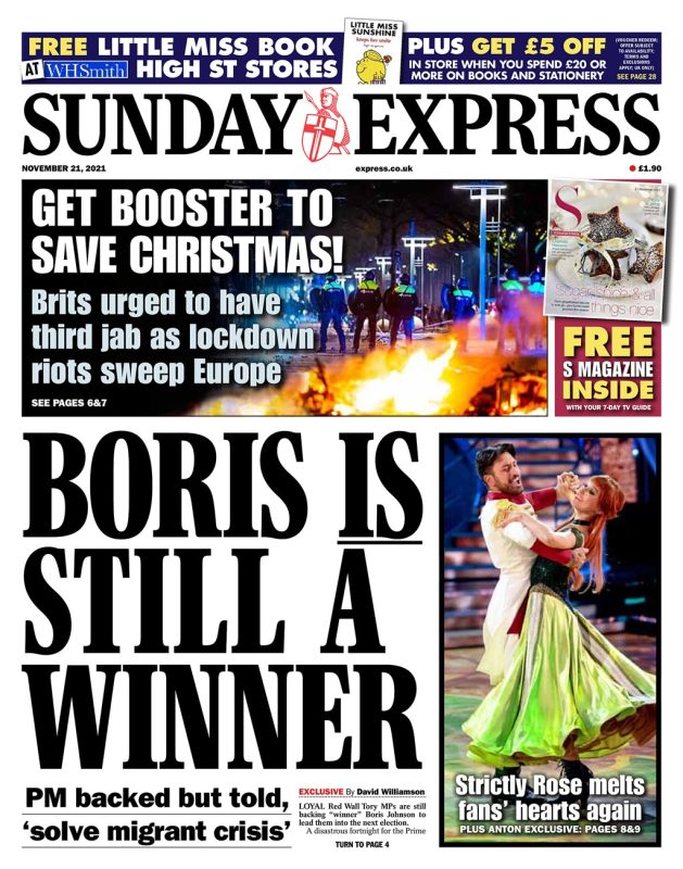 Sunday Papers - ‘Tories in Peril’ & ‘PM maskless AGAIN’