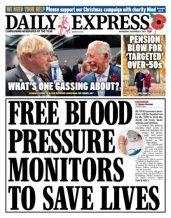 The Daily Express – ‘Free blood pressure monitors to save lives’