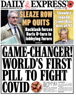 Daily Express – ‘World’s first pill to fight Covid-19’