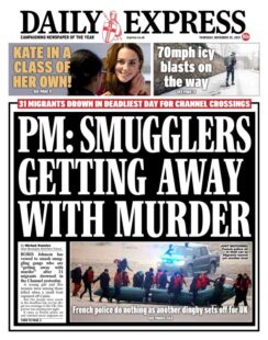 Daily Express – ‘PM: smugglers getting away with murder’