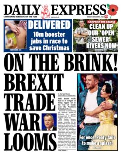 Daily Express – ‘Brexit trade war looms’