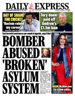 The Daily Express – ‘Bomber abused broken system’