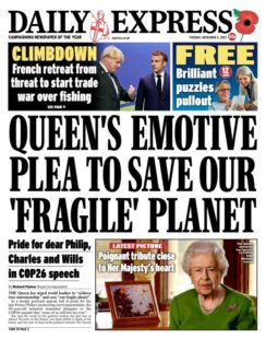 Daily Express – ‘Queen’s plea to save planet’