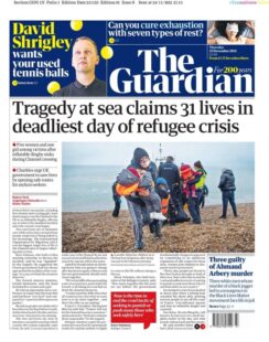 The Guardian – ‘Tragedy at sea claims 31 lives’