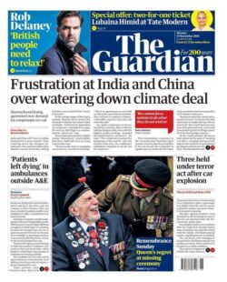 The Guardian – ‘Frustration over Cop26 deal’