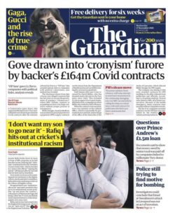 The Guardian - ‘Gove drawn into cronyism furore’
