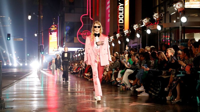 Gucci’s fashion show shuts down Hollywood Boulevard with star-studded event
