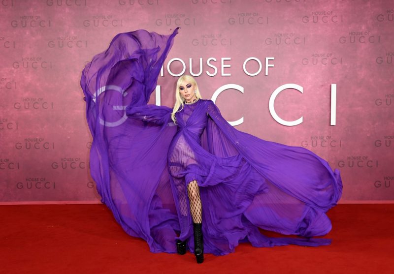 Lady Gaga wows in killer heels and purple dress for House of Gucci premiere