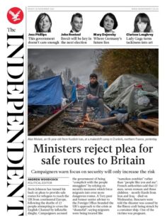 The Independent – ‘Ministers reject plea for safe routes to Britain’