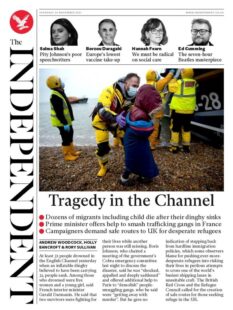 The Independent – ‘Tragedy in the Channel’