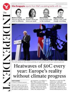 The Independent – ‘Europe’s reality without climate progress’