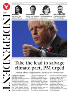 The Independent – ‘Take the lead to salvage climate pact’