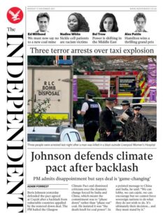 The Independent – ‘PM defends climate pact after backlash’