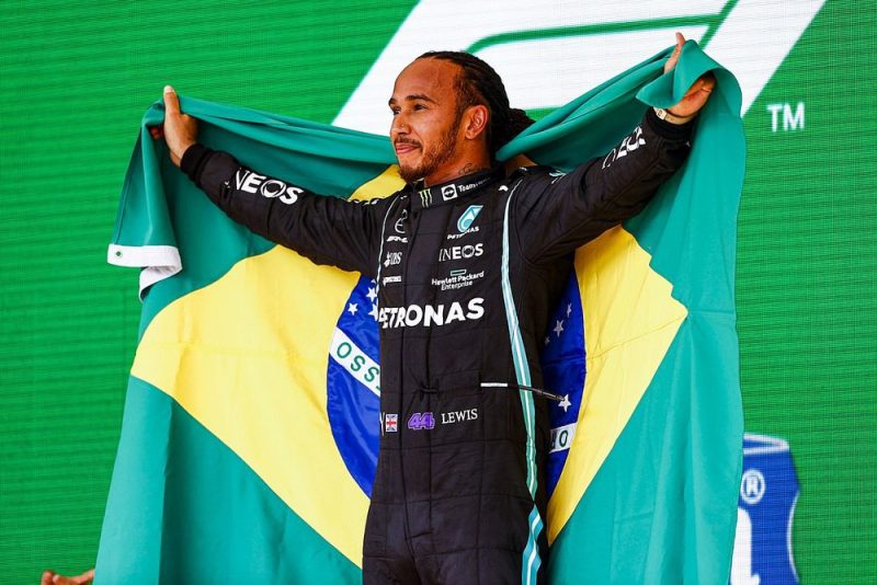 Brazilian Grand Prix: Lewis Hamilton wins from 10th after thrilling drive to beat Max Verstappen