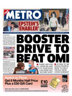 The Metro – ‘Booster drive to beat Omi’