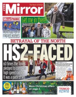 The Daily Mirror – ‘HS2-faced’