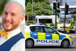Dad ‘brutally’ stabbed to death by ‘road rage’ pedestrian in front of son, 4, in row over crossing road, court hears