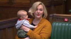 Mum MP told off for bringing her three-month-old baby into the Commons