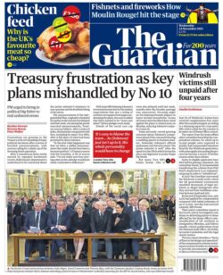 The Guardian – ‘Treasury frustration as key plans mishandled by No 10’