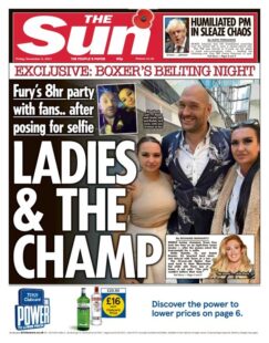 The Sun – ‘Tyson Fury’s 8hr party: Ladies and the Champ’