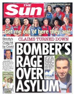 The Sun – ‘Bomber’s rage over asylum’