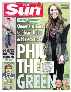 The Sun – ‘Queen’s tribute to Prince Philip’