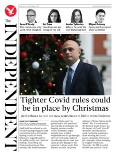 The Independent – ‘Tighter Covid rules could be in place by Christmas’